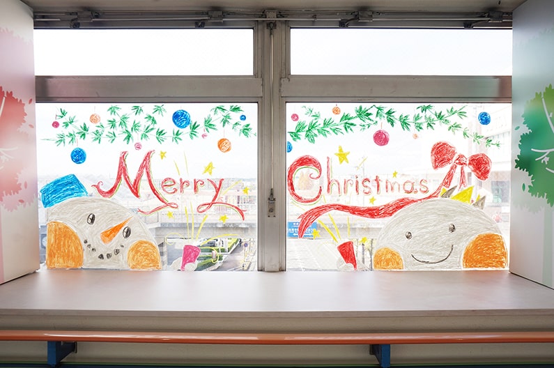 サンマルシェ南館の安藤シオンさんによるクリスマスのイラスト
