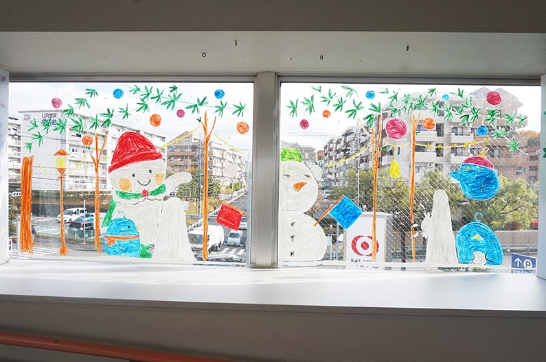サンマルシェ南館の安藤シオンさんによるクリスマスのイラスト
