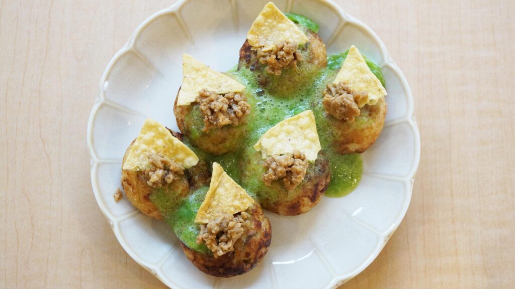 たころんCafeのさぼてんたこ焼き