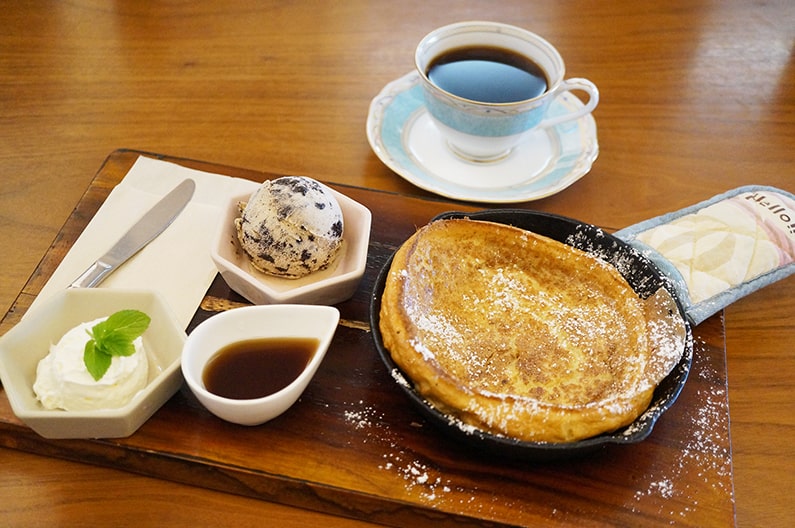 Sincafe（シンカフェ）でモーニング。ドイツ風パンケーキ、ダッチベイビーがおすすめです。