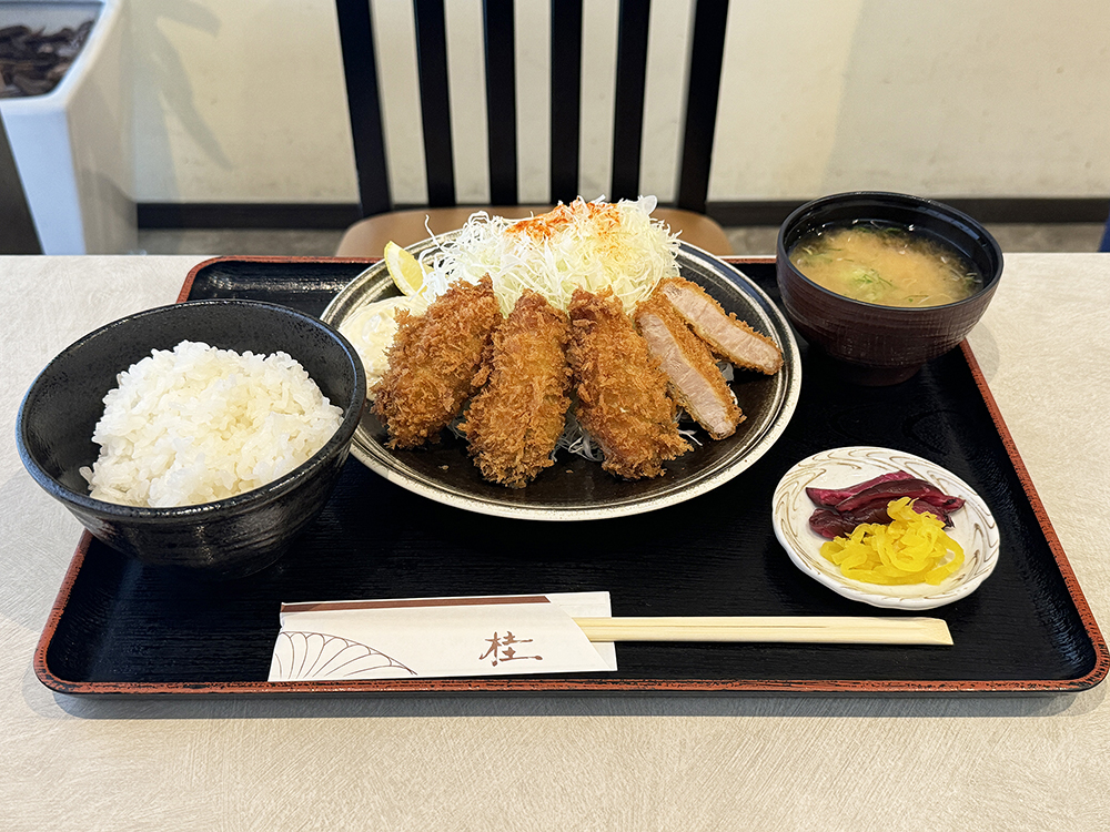 【期間限定】とんかつ桂のカキフライが最高！広島県産大粒のカキフライ御膳