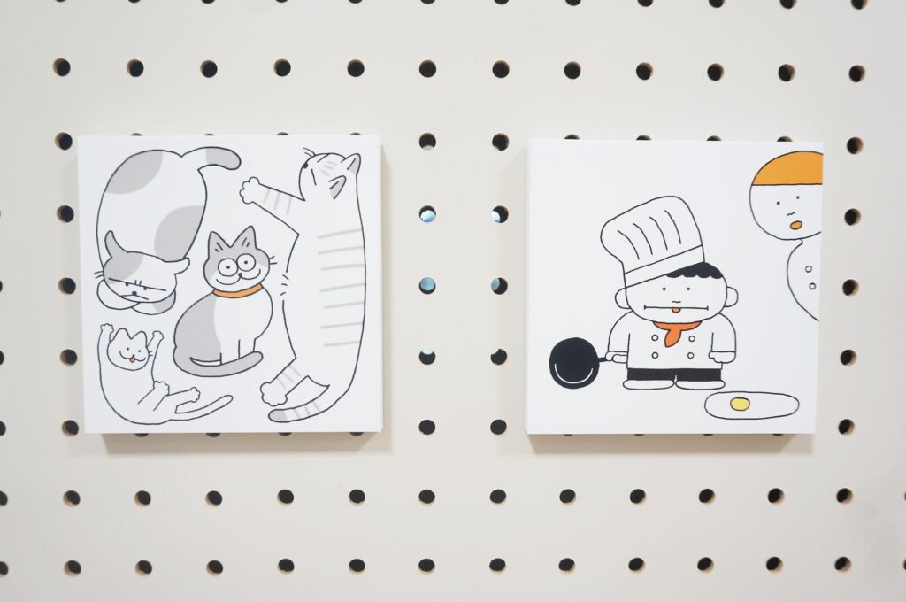 可愛くて素敵なイラストの世界。イラカアヅコさんの作品展「サンマルシェでしりとり展」へ。